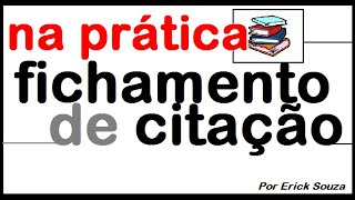 Como fazer fichamento de citação [upl. by Manard]