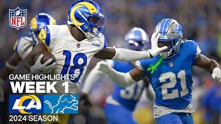 Los Angeles Rams vs Detroit Lions Game Highlights  NFL 2024 Season [upl. by Fini]