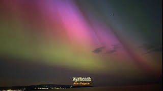 Northern Lights in Scotland 🏴󠁧󠁢󠁳󠁣󠁴󠁿 South Ayrshire [upl. by Anal]