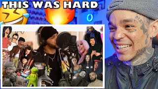 Azerrz  Hit Rap Songs in Voice Impressions 4  Industry Baby Off The Grid Family Ties reaction [upl. by Aneda]