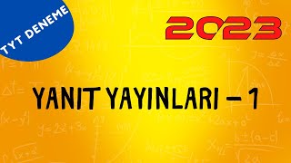 YANIT YAYINLARI TYT KURUMSAL DENEME MATEMATİK ÇÖZÜMLERİ [upl. by Aivatnwahs]