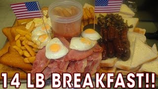 WORLDS BIGGEST BREAKFAST CHALLENGE vs Team UK [upl. by Noyart]