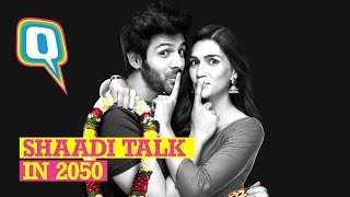 Luka Chuppi Actors Kartik Aaryan amp Kriti Sanon Predict the Future of Livein amp Shaadi  Quint Neon [upl. by Hserus193]