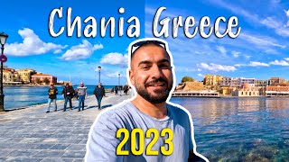 Chania Crete walking tour 4k Greece 2023 [upl. by Moir934]