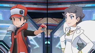 Pokemon Characters Battle Red Vs Diantha Pokemon World Championship [upl. by Ahtibbat]