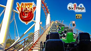 June 2024 Viper Roller Coaster On Ride Back Seat 4K POV Six Flags Magic Mountain [upl. by Jacinto]