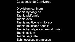 Cestodosis de los Carnivoros  Dipilidiasis  Teniasis  Parasitología  MV Z UNAMFESC [upl. by Trebled]