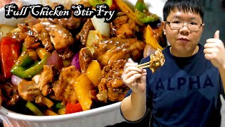 Authentic Chinese Marinated Full Chicken Stir Fry Recipe [upl. by Ninehc701]