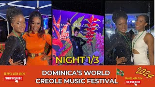 Dominicas World Creole Music Festival 2024 Night 1  Caribbean Travel Vlog [upl. by Slemmer]