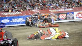 Monster Jam 242012 Tampa FLMaximum Destruction Rollover [upl. by Llertnek]