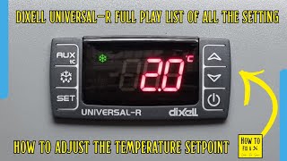 How to change the temperature setpoint on a dixell universal R controller fridge or freezer polar [upl. by Nirrek]