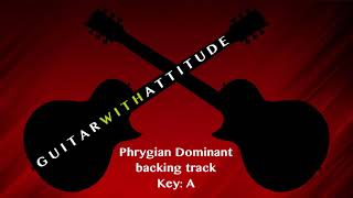 Phrygian dominant backing track in a key of A [upl. by Yelyr]