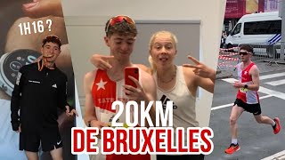 20KM DE BRUXELLES 2024  Objectif 1h16 ⚡️ [upl. by Eiroc]