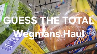 GUESS THE TOTAL  Wegmans Grocery Haul [upl. by Ressler]