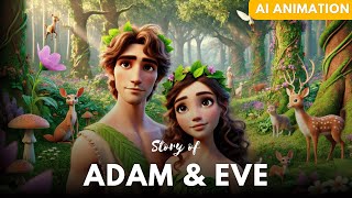 Story of Adam amp Eve  AI Animation  Legends of the Holy Book [upl. by Hegyera398]