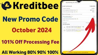 kreditbee promo code for processing fee  kreditbee coupon code for processing fee [upl. by Ellissa]