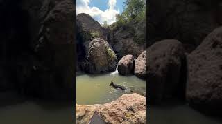 Una cascada secreta cerca de Moroleón 👀💦  🎥 Por luisoortega [upl. by Aineles]