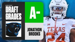 2024 NFL Draft Grades Panthers select Jonathon Brooks No 46 Overall  CBS Sports [upl. by Nancee]