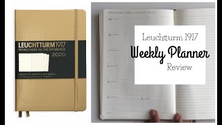 Leuchtturm 1917 Weekly Planner amp Notebook Review [upl. by Jakoba]