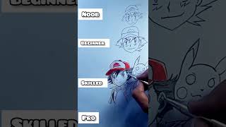 Whats your level  Drawing Ash Ketchum [upl. by Ylhsa]