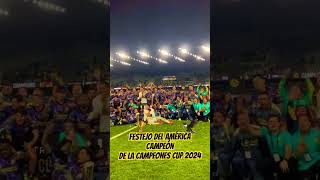 Festejo del América Campeón de la Campeones Cup 2024 🏆🦅🇲🇽👍🏼 [upl. by Aldred218]