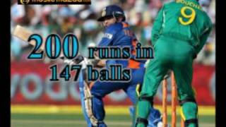 Sachin Tendulkar First ODI double century 200 not out [upl. by Evalyn]