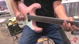 Summer NAMM 12  Mosrite Guitars Baritone Model Demo [upl. by Polad69]