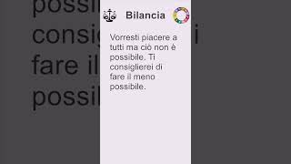 Bilancia oroscopo di martedì 5 novembre 2024 short [upl. by Adiari]