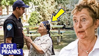 Grandma Flirts With Policeman To Avoid Ticket and it works 👵 🫦  Just Pranks Originals [upl. by Alysoun]