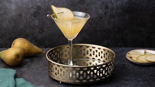 Elderflower Pear Martini Cocktail Recipe [upl. by Namsu]