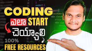 How To Start CODING For Beginners In 2024  Learn Programming In Telugu [upl. by Etnoved231]