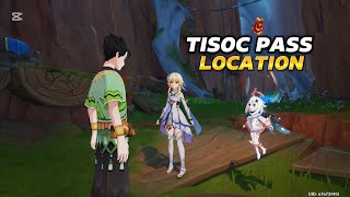 Tisoc Pass Location To Enter WORLD QUEST Cave  Genshin impact [upl. by Ardeha]