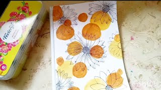 How to make easy Daisy flowers  easy doodle idea for you when you are boredeasy Creative painting [upl. by Ranee455]