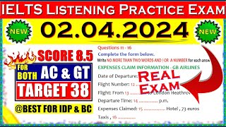 IELTS LISTENING PRACTICE TEST 2024 WITH ANSWERS  02042024 [upl. by Arty]