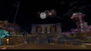 Minecraft Firework Show  RusticMC [upl. by Kemble941]