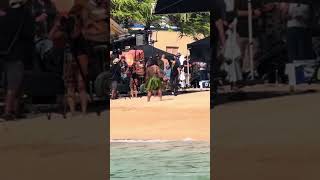 They decided to film literally right in front of my house Filming Disney Moana TheRock Hawaii [upl. by Isyad]