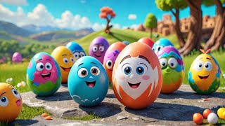 Surprise Eggs Kids Songs  Baby Pome TV 2D  Nursery Rhymes [upl. by Annoid]