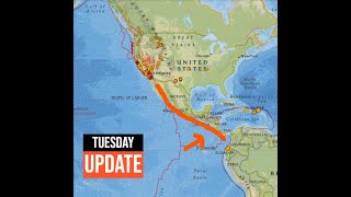 Southern California Earthquake activity Middle America Trench uptick Tuesday 10222024 [upl. by Etnoved]