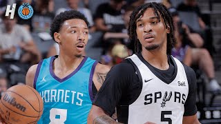 Charlotte Hornets vs San Antonio Spurs  FULL Game Highlights  2024 California Classic [upl. by Lahsiv]