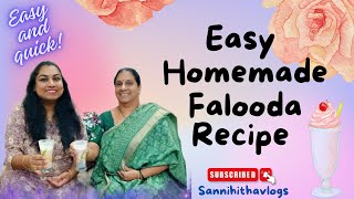 Falooda recipe  quick and easy  homemade [upl. by Elsey]