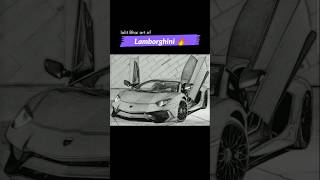 Lamborghini car drawing sketch automobile lalitbhaiart carshorts treanding 🔥🔥 [upl. by Brott205]