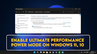 How to enable Ultimate Performance power mode on Windows 11 10 [upl. by Liamsi]