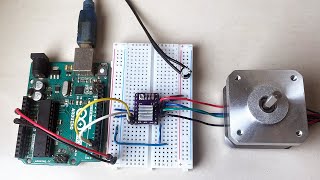 DRV8825 Stepper motor driver with Arduino [upl. by Ahpla959]