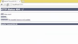 Apache Tomcat HTTP status 404 error [upl. by Einnek]