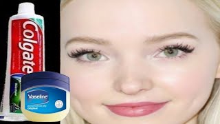 Glowing skin without wrinkles TOOTHPASTE and face mask with VASELINE [upl. by Nitsugua]