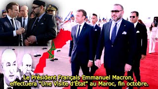 Emmanuel Macron en Visite Officielle au Maroc  Renforcement des Liens Bilatéraux [upl. by Halet]