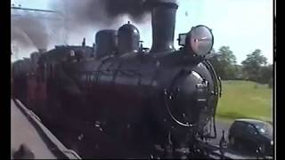 4 swedish steam locomotives run parallel from Gothenburg [upl. by Novaelc419]