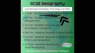 GCSE Geography Live Tutoring is HERE [upl. by Neelhtac890]