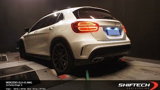 Mercedes GLA 45 AMG 20T  365bhp on dyno  INCREDIBLE SOUND [upl. by Crystie]