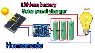 how to make 6v solar panel Lithium Battery charging module solar charge module home mad solar [upl. by Aynom788]